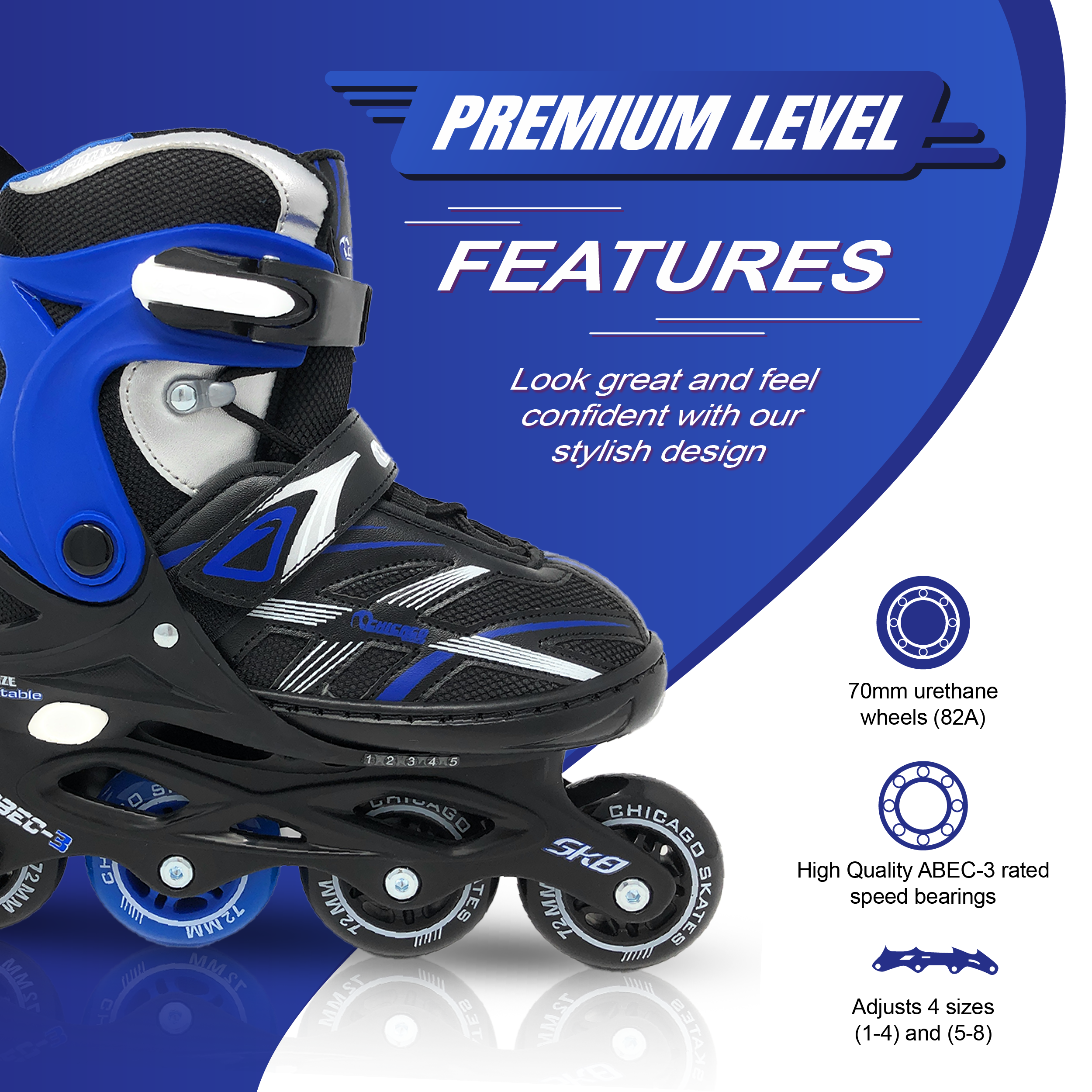 Chicago Adjustable Inline Skates