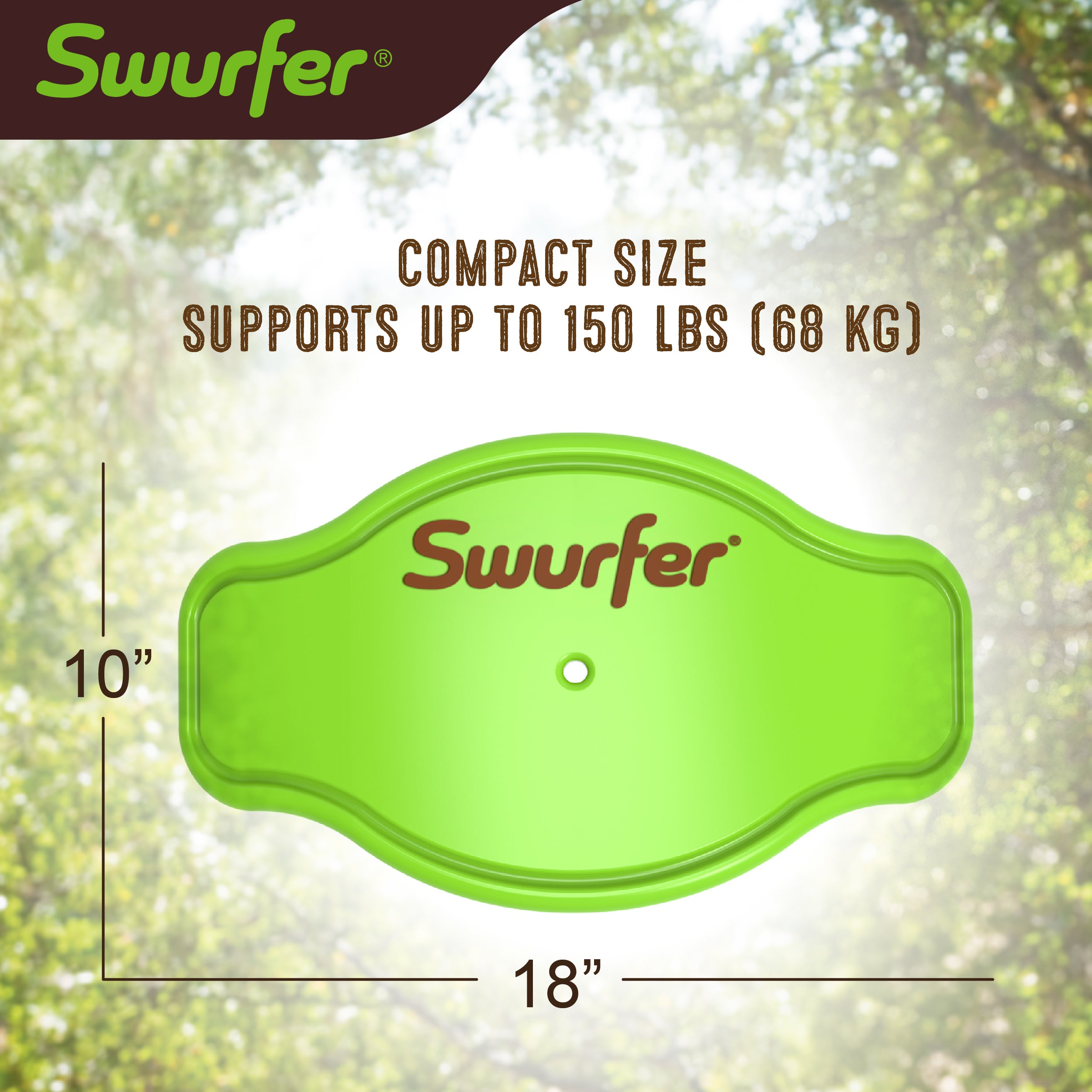 Swurfer Tree Swing - Plastic Swing Sets for Backyard, Outdoor Swing - Swingset Outdoor for Kids, Easy Installation