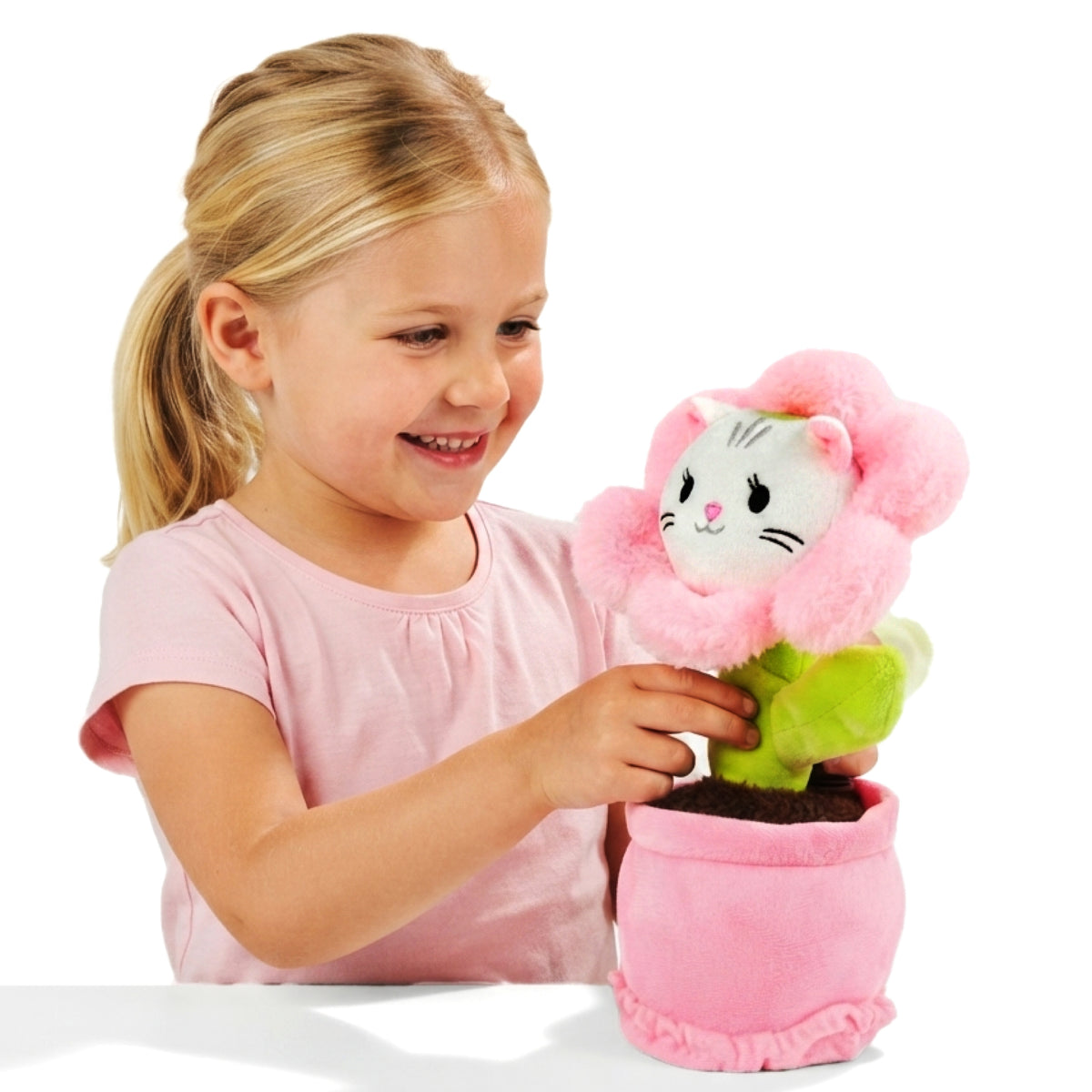 I love Aromie Blooms Potted Flower Stuffed Animal, Plush Toy with Visible Mist & Refillable Scent Pods