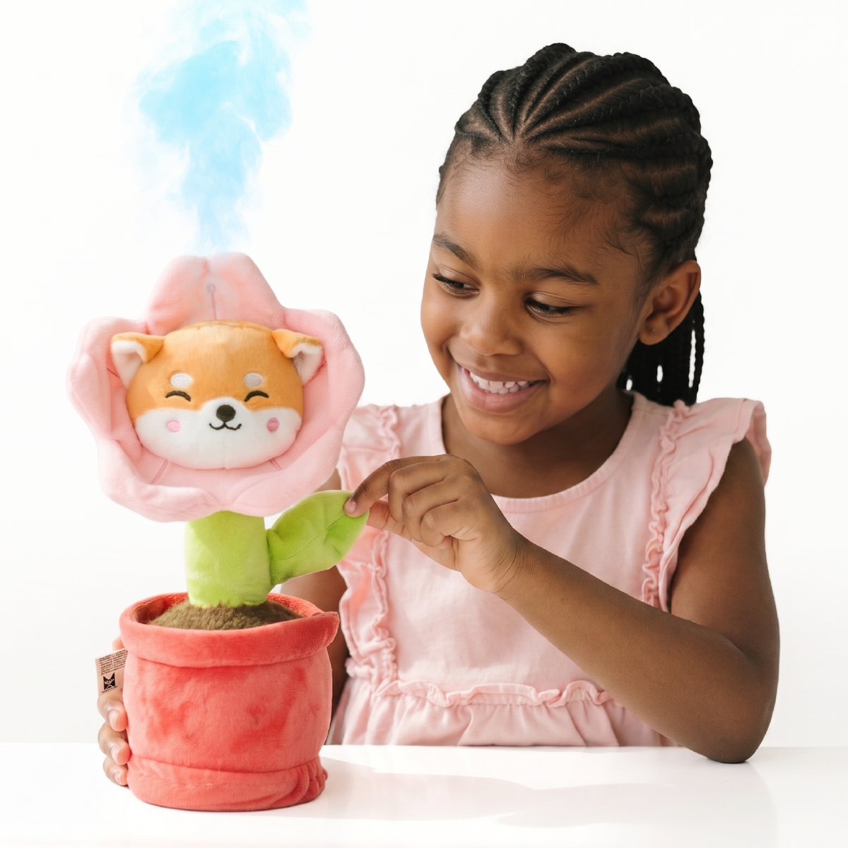 I love Aromie Blooms Potted Flower Stuffed Animal, Plush Toy with Visible Mist & Refillable Scent Pods