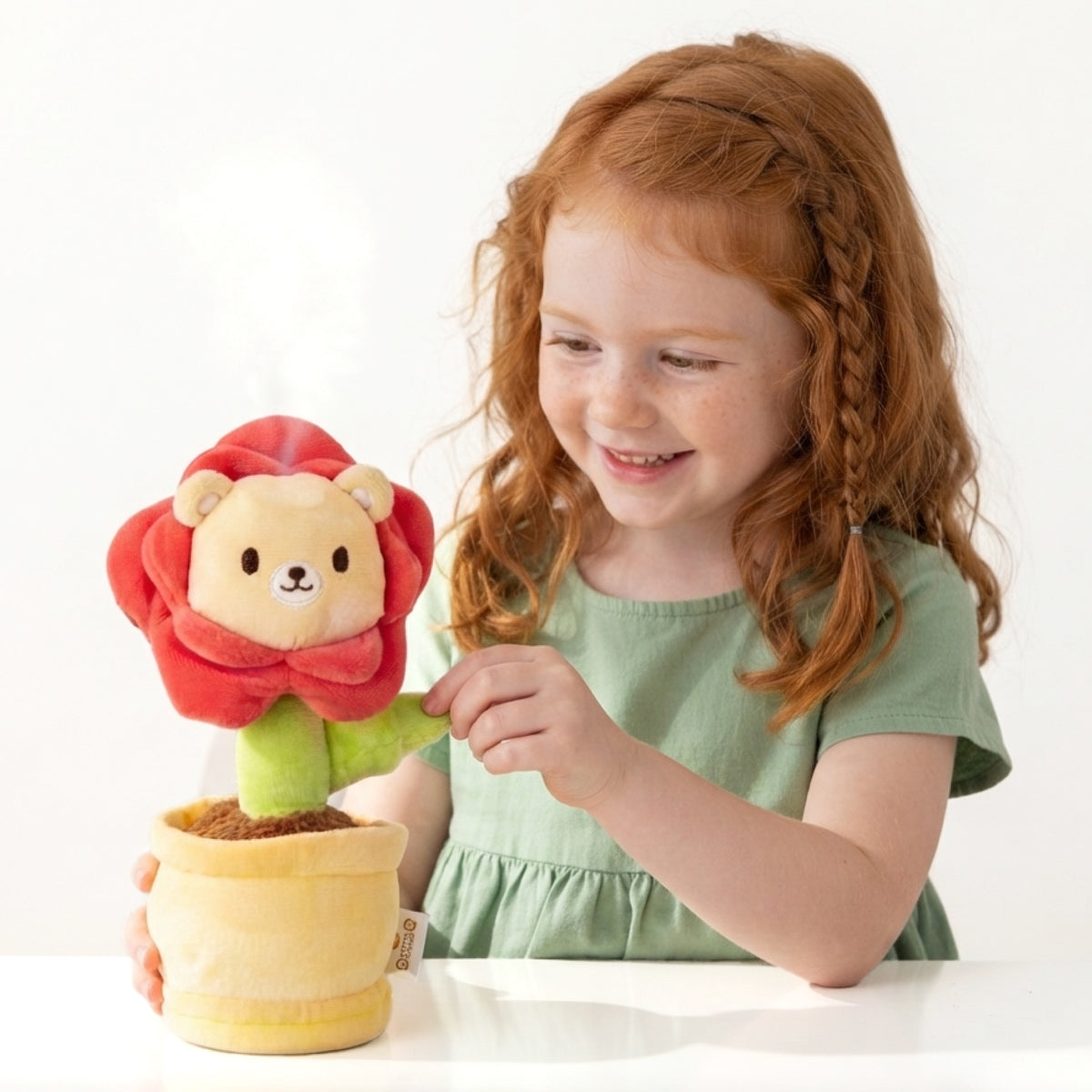 I love Aromie Blooms Potted Flower Stuffed Animal, Plush Toy with Visible Mist & Refillable Scent Pods