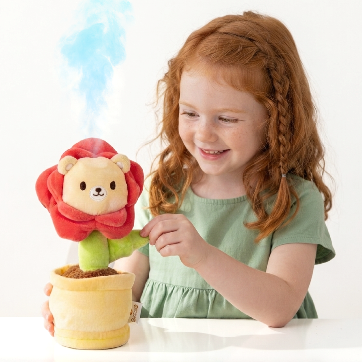 I love Aromie Blooms Potted Flower Stuffed Animal, Plush Toy with Visible Mist & Refillable Scent Pods