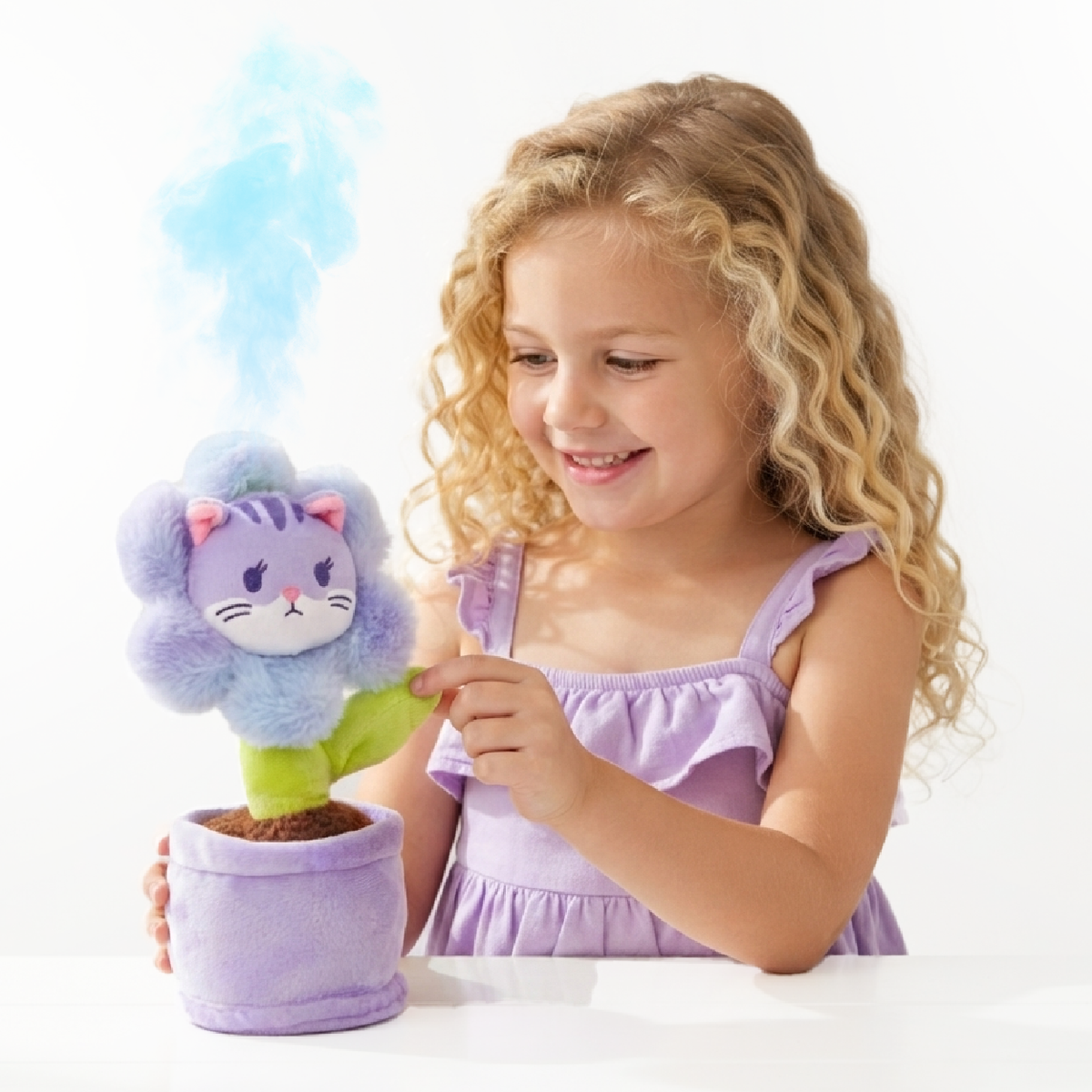 I love Aromie Blooms Potted Flower Stuffed Animal, Plush Toy with Visible Mist & Refillable Scent Pods