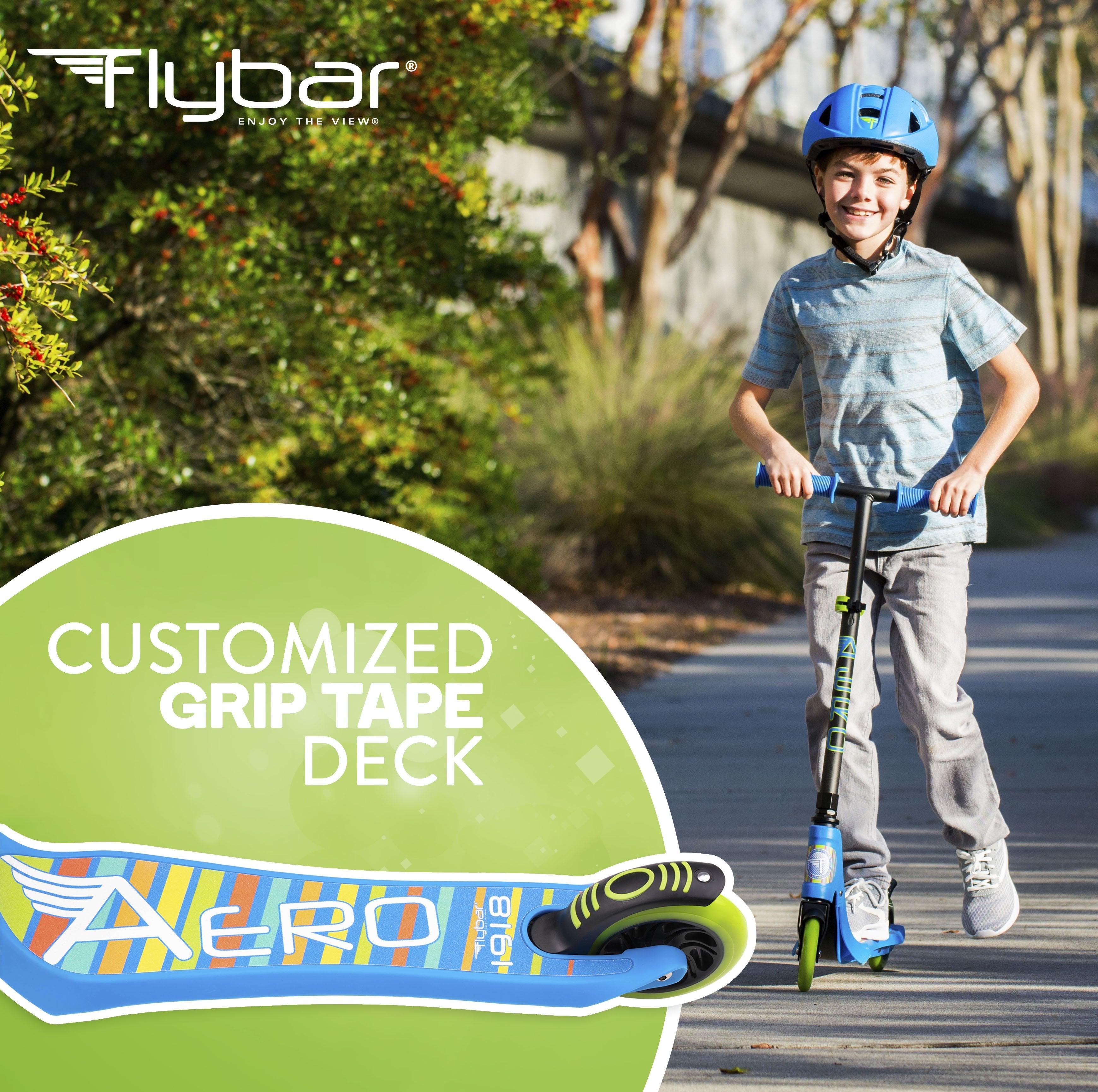 Aero 2-Wheel Kick Scooter with Light Up LED Wheels - Flybar1