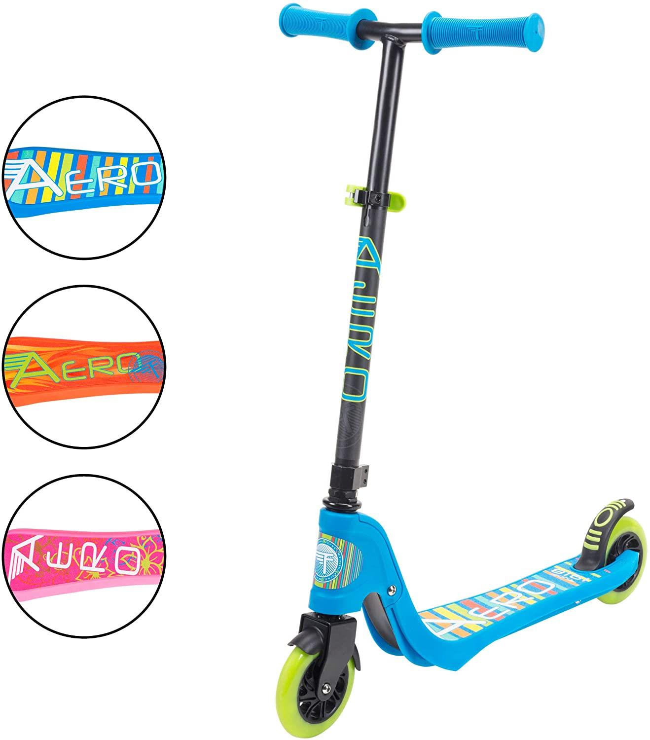 Aero 2-Wheel Kick Scooter with Light Up LED Wheels - Flybar1