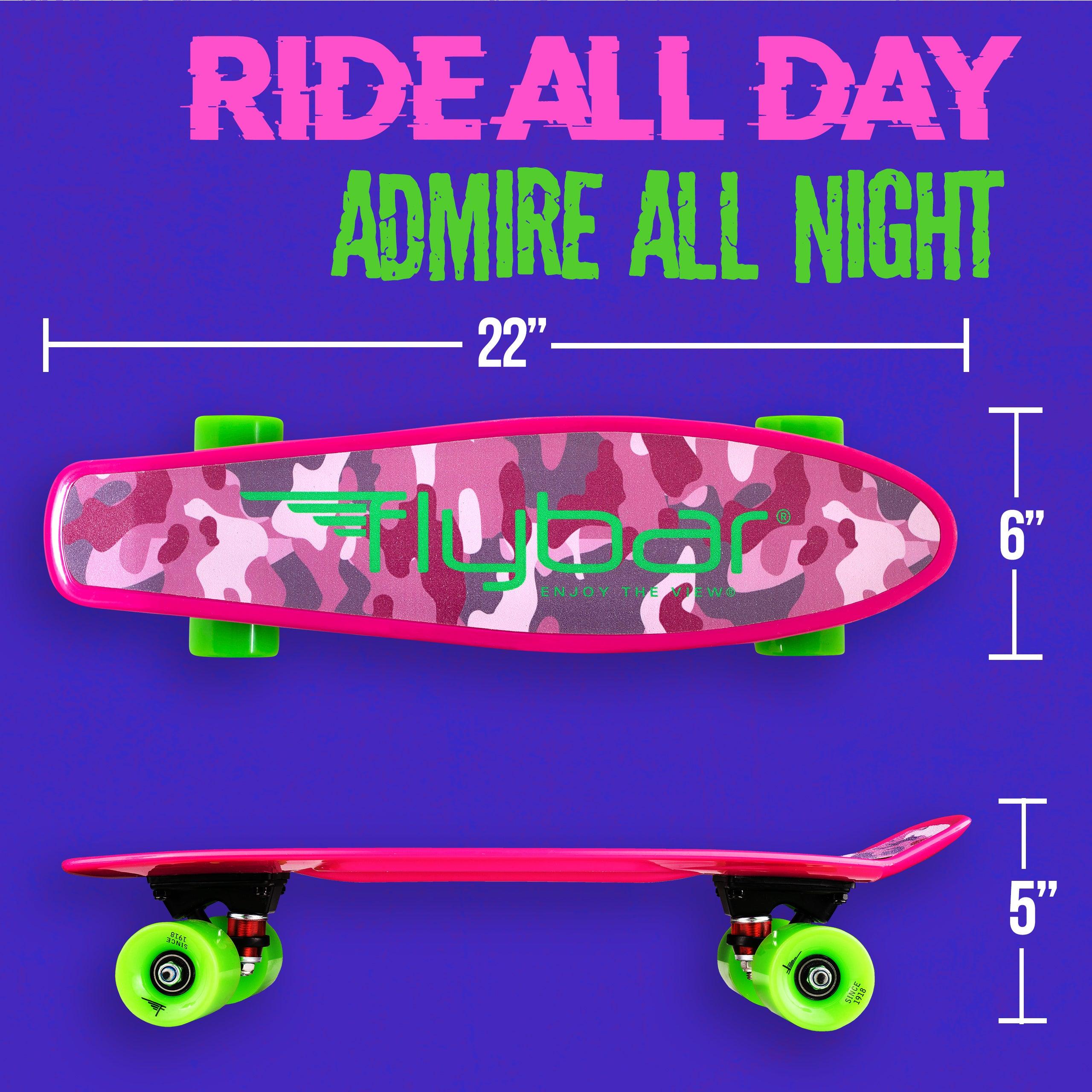 22" Grip Tape Plastic Complete Skateboard - Flybar1