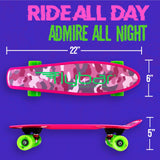Load image into Gallery viewer, 22" Grip Tape Plastic Complete Skateboard - Flybar1