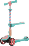 Load image into Gallery viewer, Y200 Kick Scooters for Kids Ages 3-5 (Suitable for 2-12 Year Old) Adjustable Height Foldable Scooter Removable Seat, 3 LED Light Wheels, Rear Brake, Wide Standing Board, Outdoor Activities for Boys/Girls