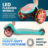 Load image into Gallery viewer, Y200 Kick Scooters for Kids Ages 3-5 (Suitable for 2-12 Year Old) Adjustable Height Foldable Scooter Removable Seat, 3 LED Light Wheels, Rear Brake, Wide Standing Board, Outdoor Activities for Boys/Girls