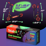 Load image into Gallery viewer, X3M Scooter for Kids Ages 6-12 - Scooters for Teens 12 Years and Up - Adult Scooter with Anti-Shock Suspension - Scooter for Kids 8 Years and Up with 4 Adjustment Levels Handlebar Up to 41 Inches High