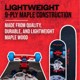 Load image into Gallery viewer, 31" Double Kick Skateboard for Ages 6+