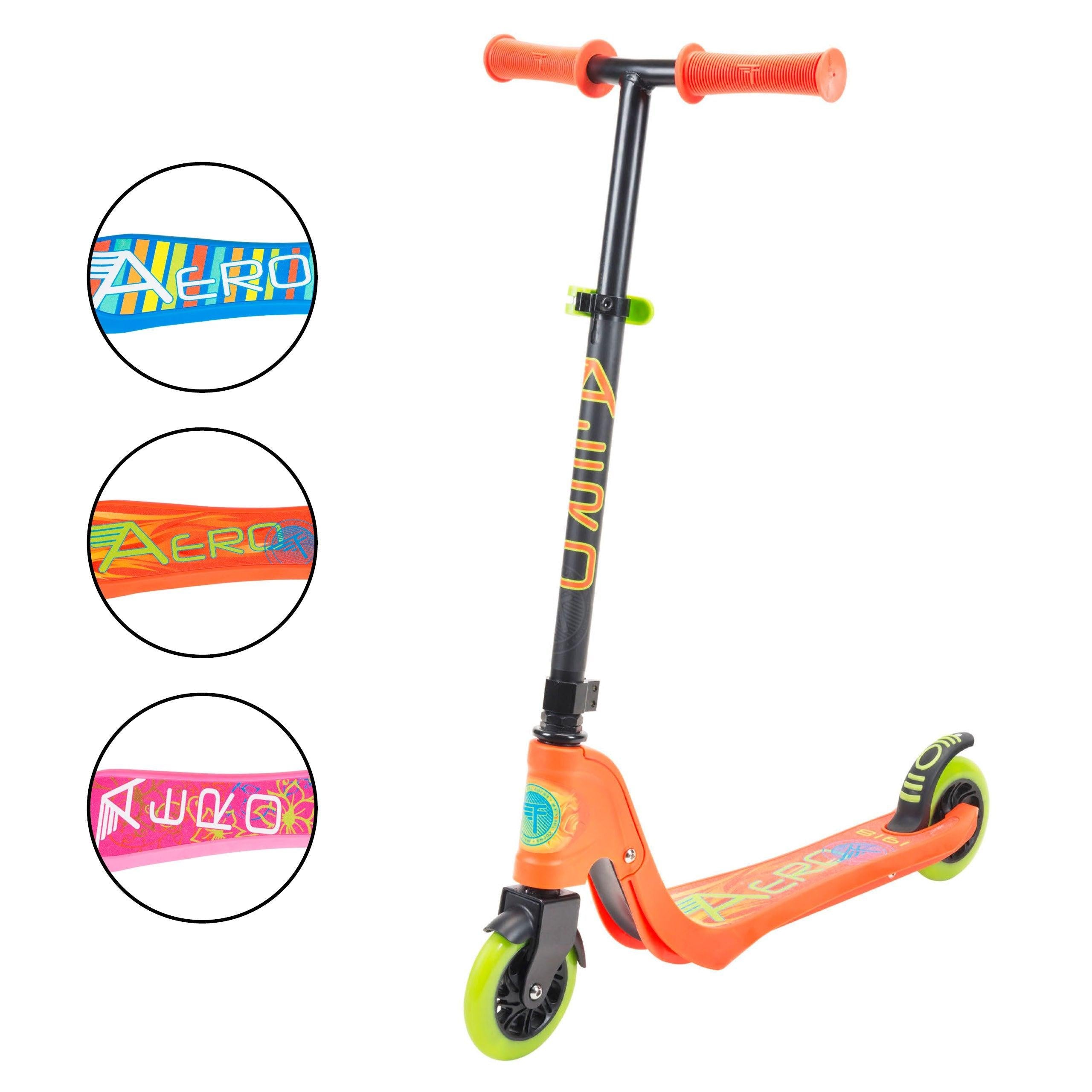 Aero 2-Wheel Kick Scooter with Light Up LED Wheels - Flybar1