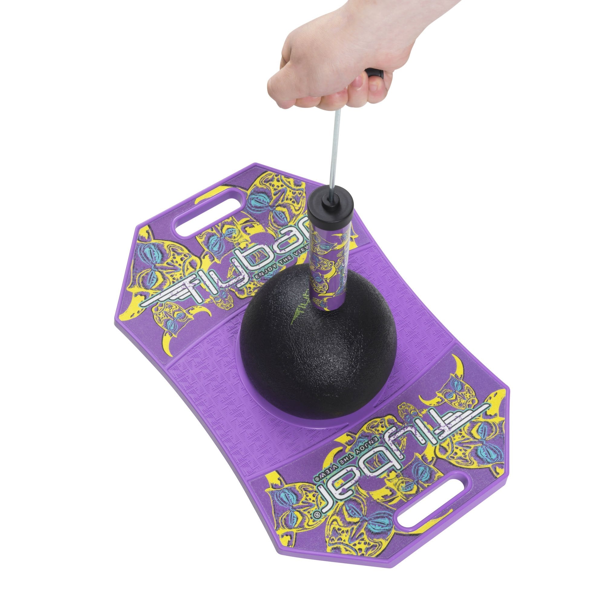 Flybar Pogo Trick Ball for Kids – Balance Bounce Board with Anti-Slip Deck – Pump Included - Indoor & Outdoor Toys for Boys and Girls Fun Way to Reduce Screen Time Supports up to 160 lbs – Ages 6+