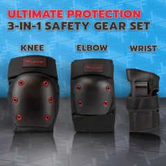 Multi-Sport Safety Gear Set for Kids, Teens, & Adults