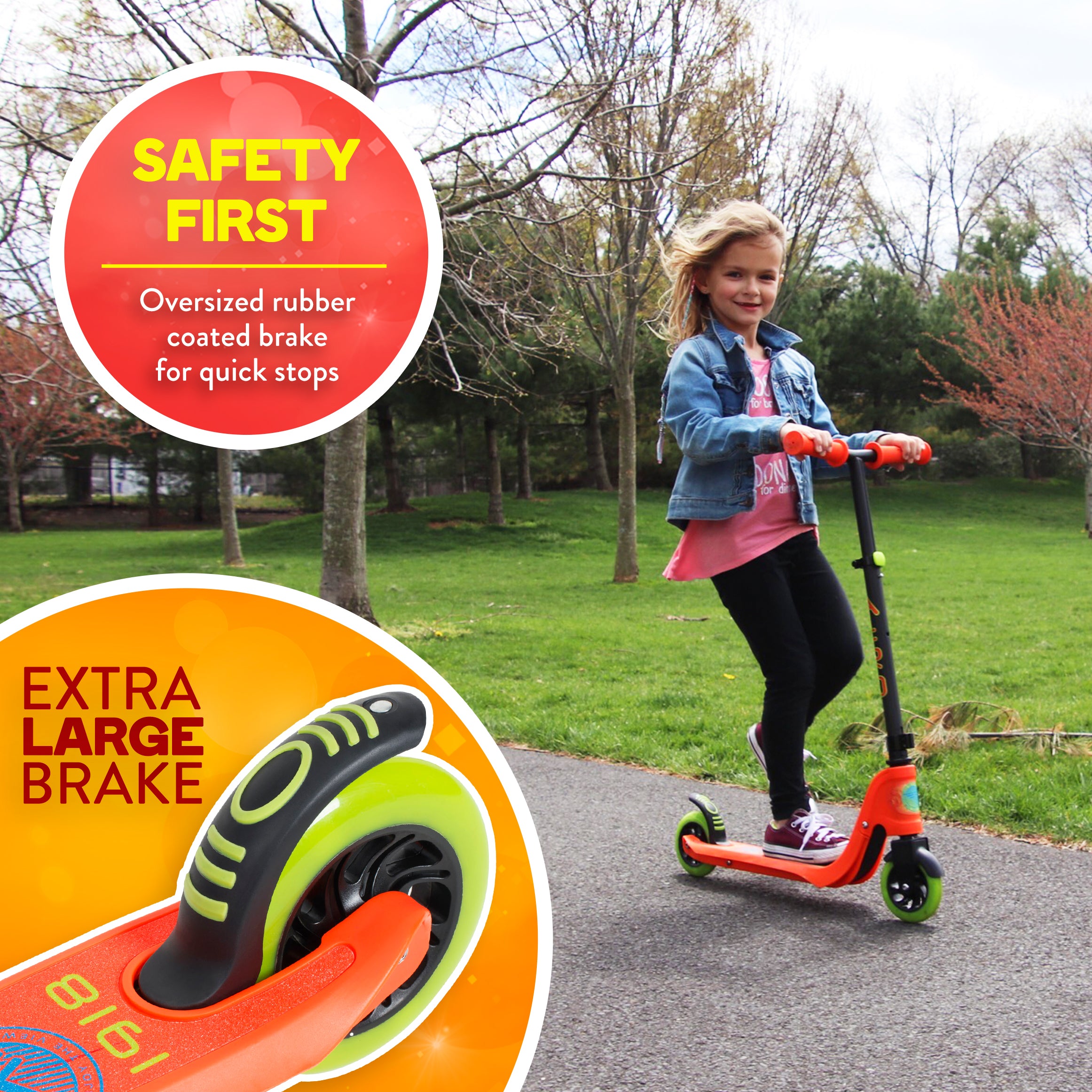 Aero 2-Wheel Kick Scooter with Light Up LED Wheels