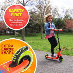 Aero 2-Wheel Kick Scooter with Light Up LED Wheels