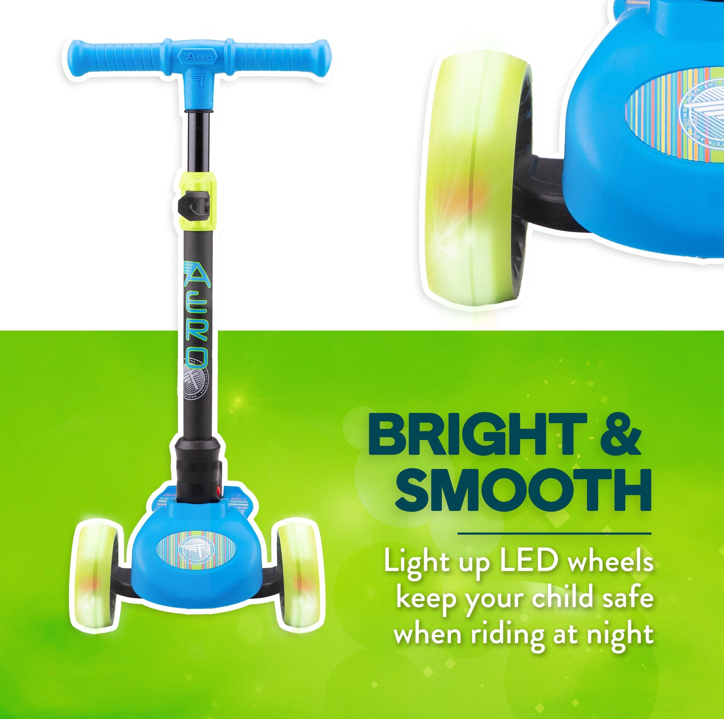 Flybar Aero 3-Wheel Scooter with Light Up LED Wheels - Flybar1