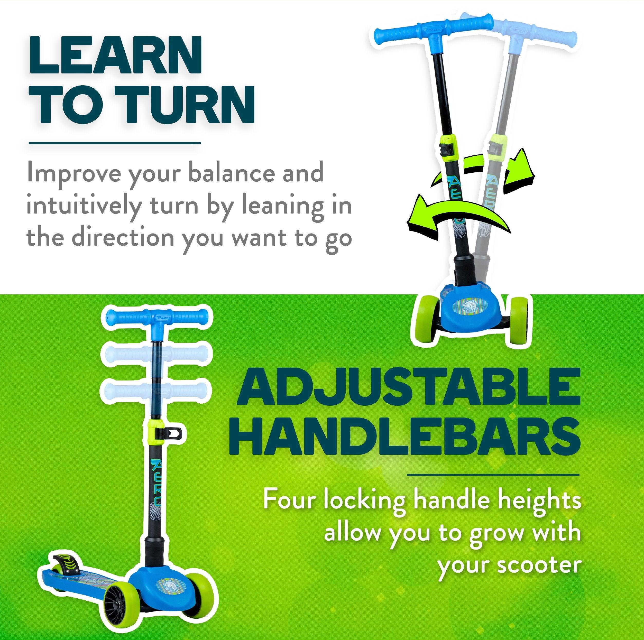 Flybar Aero 3-Wheel Scooter with Light Up LED Wheels - Flybar1