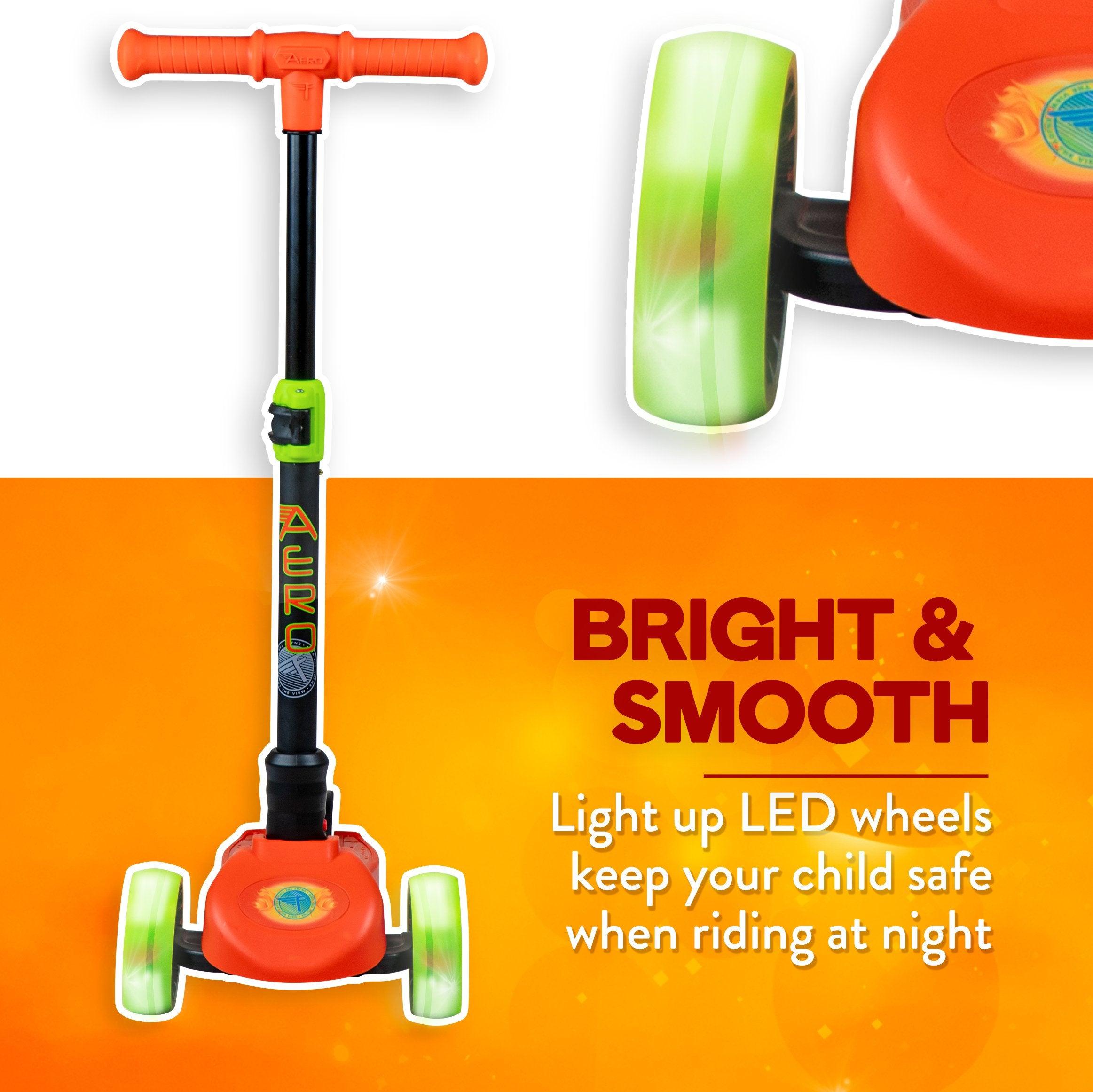 Flybar Aero 3-Wheel Scooter with Light Up LED Wheels - Flybar1