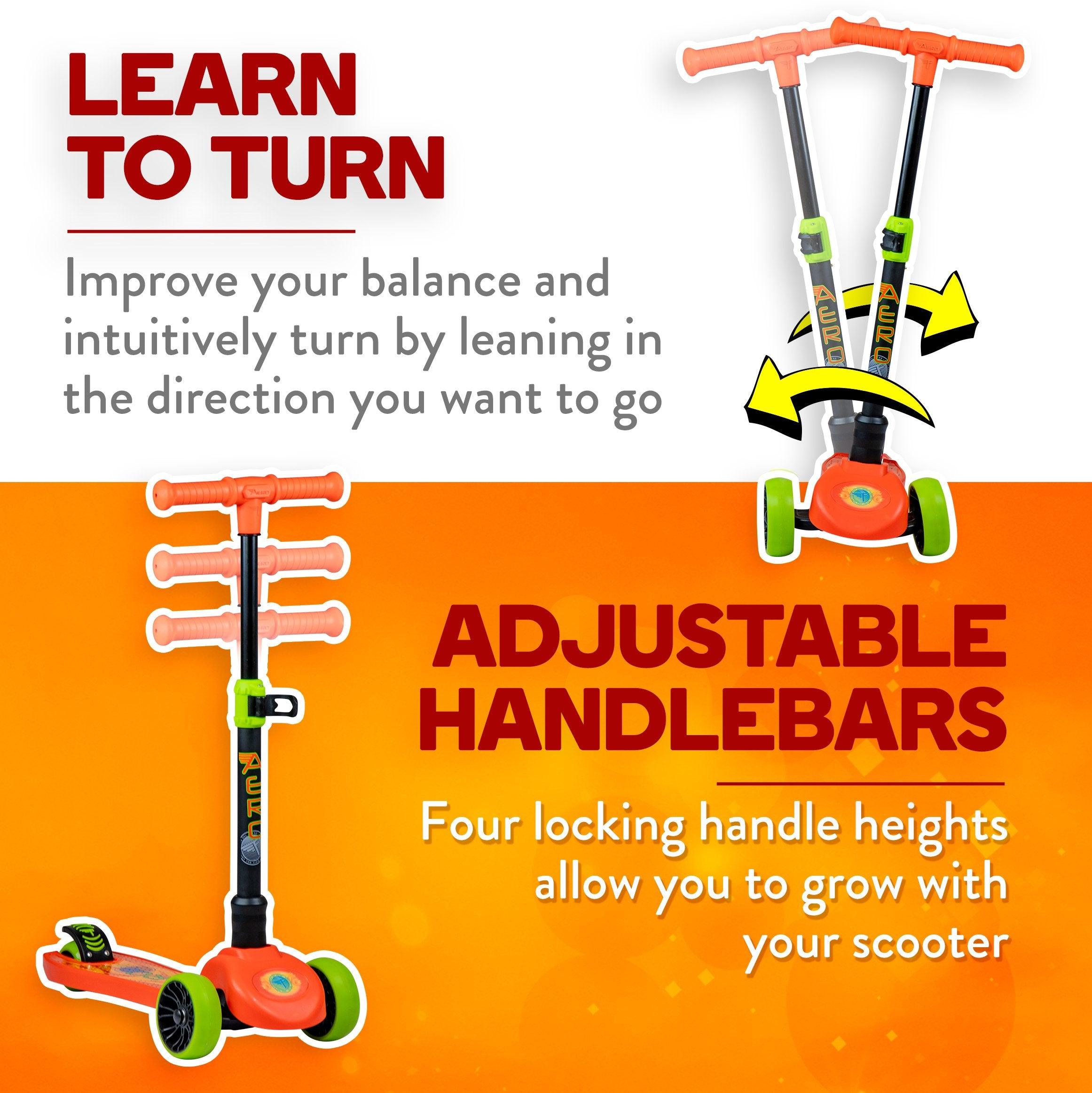 Flybar Aero 3-Wheel Scooter with Light Up LED Wheels - Flybar1