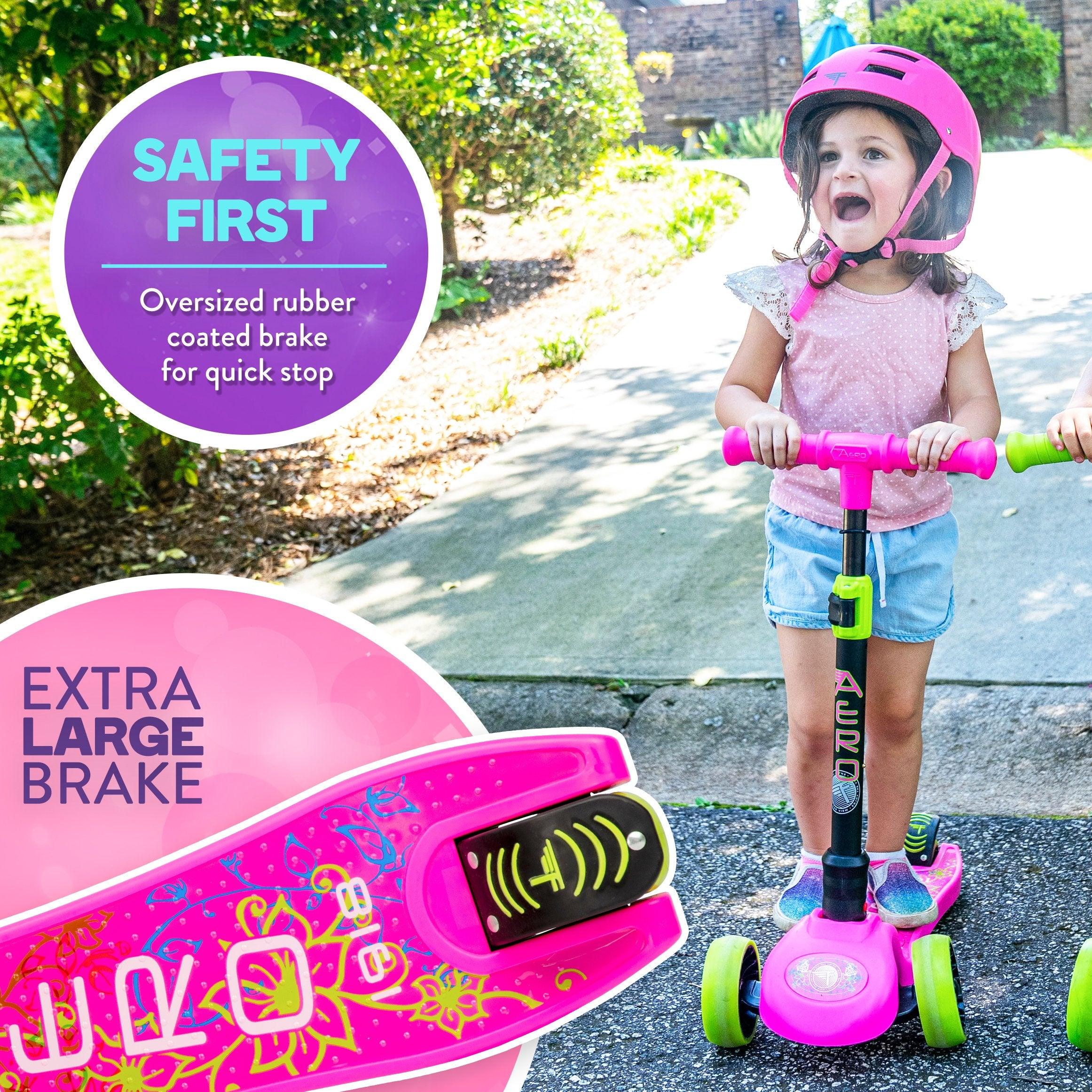 Flybar Aero 3-Wheel Scooter with Light Up LED Wheels - Flybar1