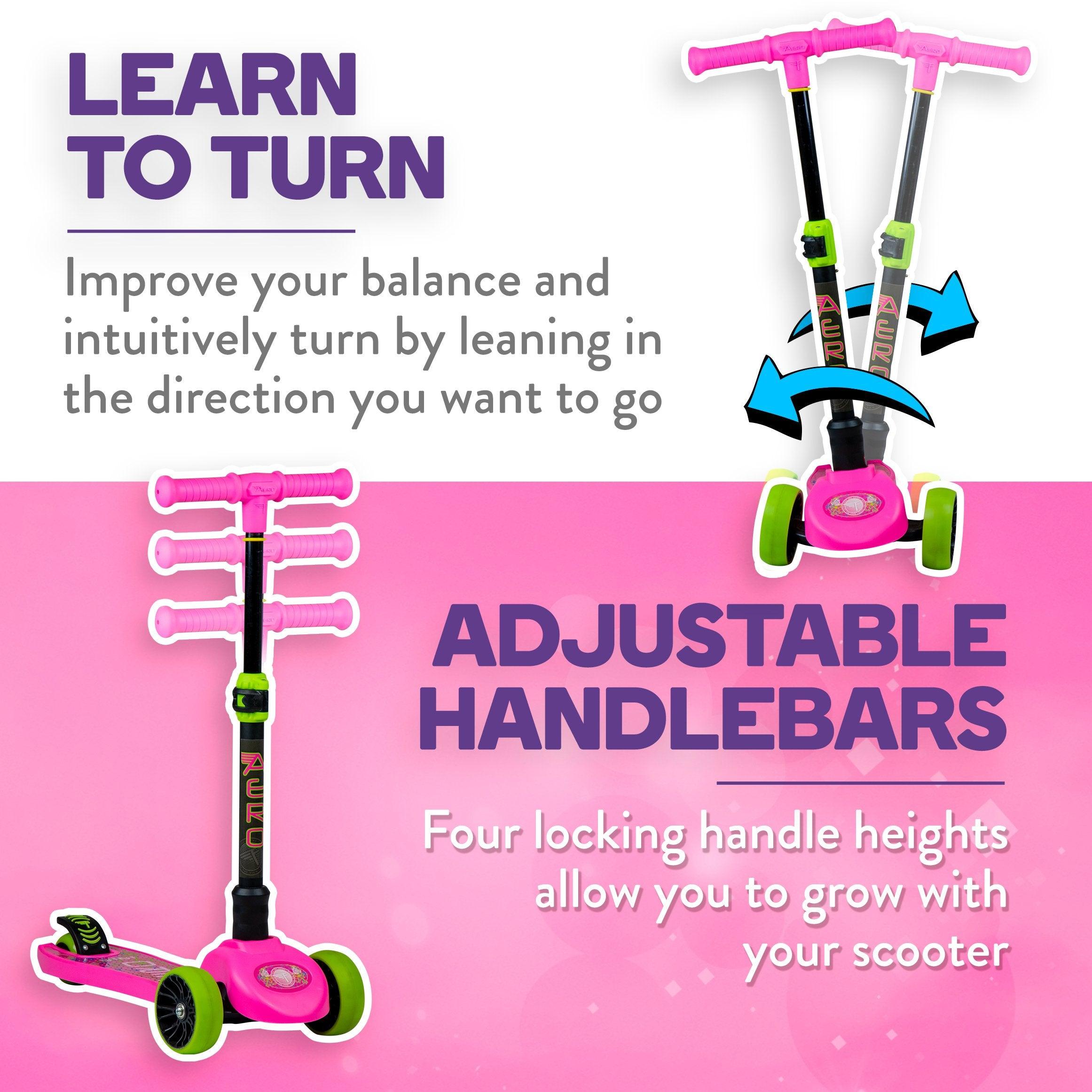 Flybar Aero 3-Wheel Scooter with Light Up LED Wheels - Flybar1