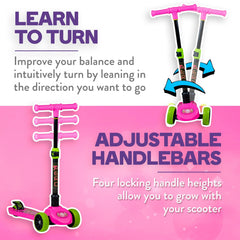 Flybar Aero 3-Wheel Scooter with Light Up LED Wheels - Flybar1