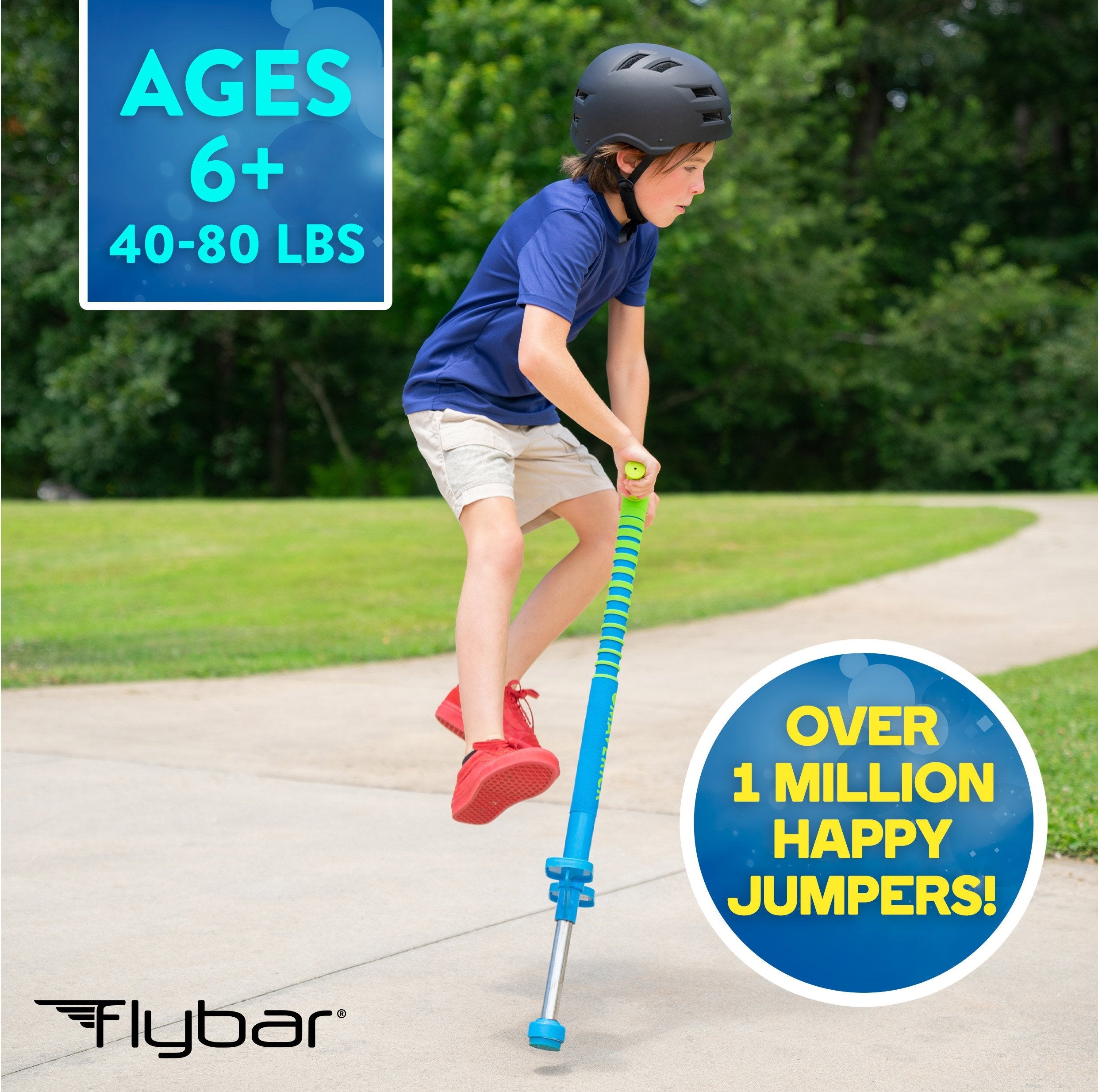 Original Foam Maverick Pogo Stick, Kids Ages 5+, 40-80lbs