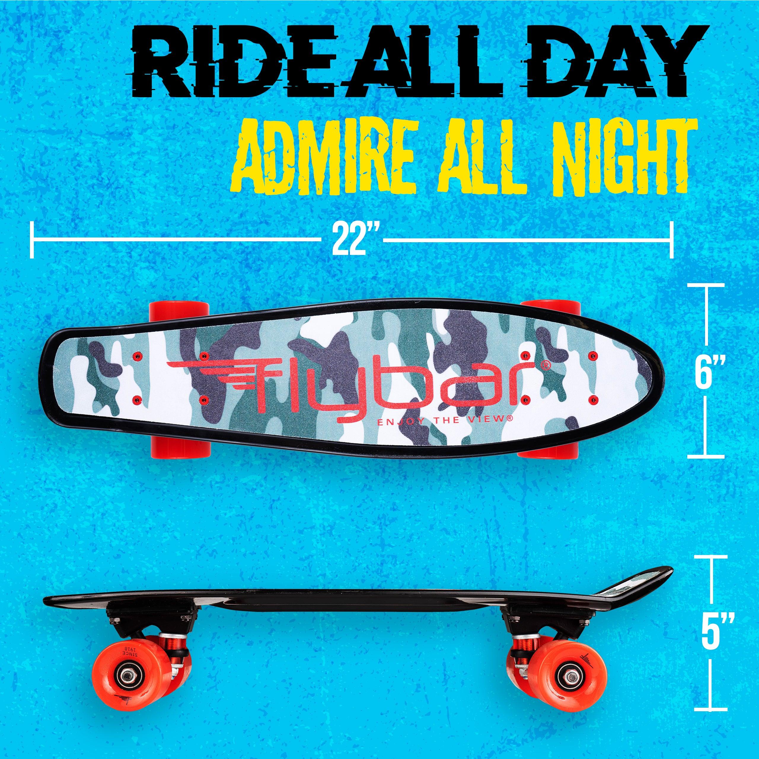 22" Grip Tape Plastic Complete Skateboard - Flybar1