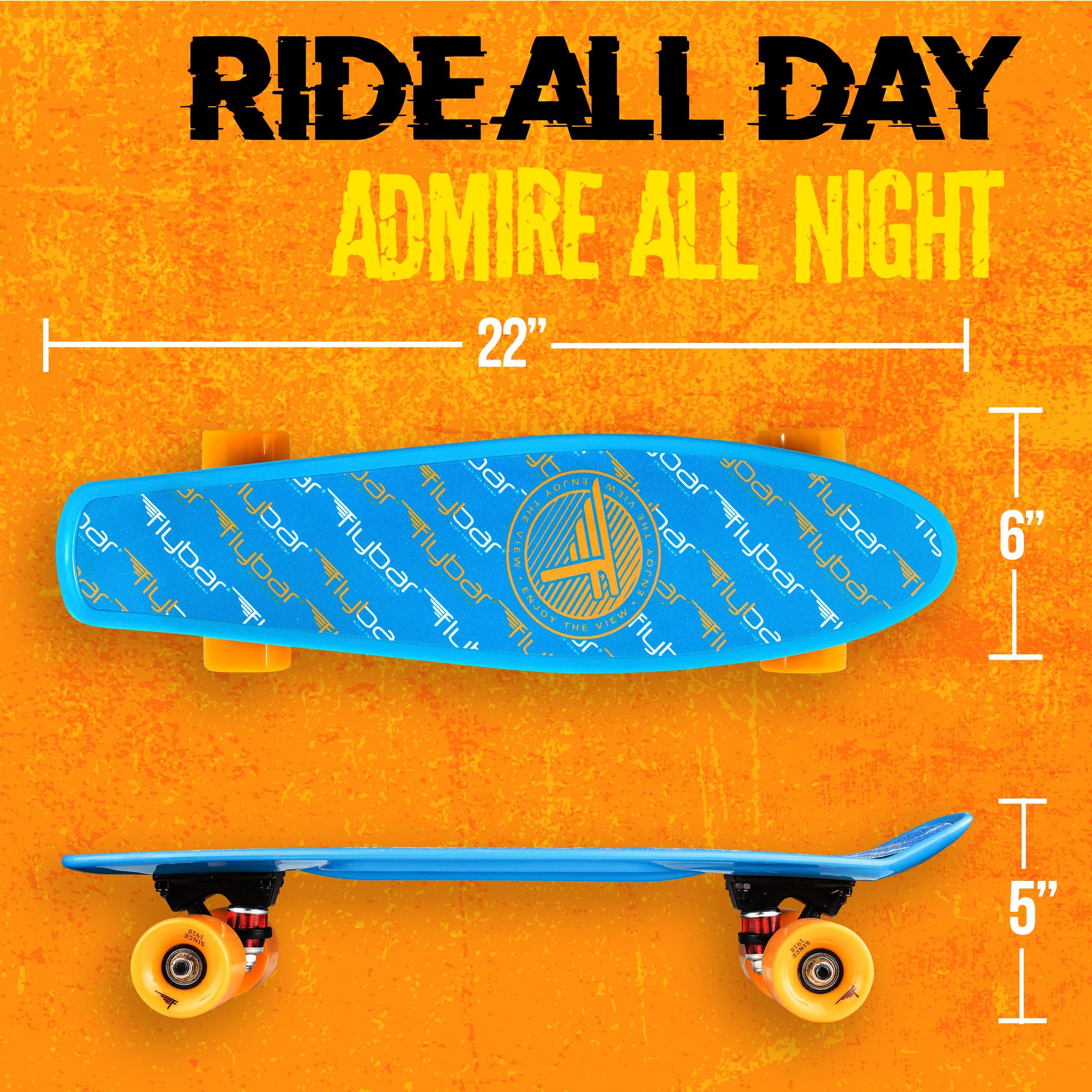22" Grip Tape Plastic Complete Skateboard - Flybar1