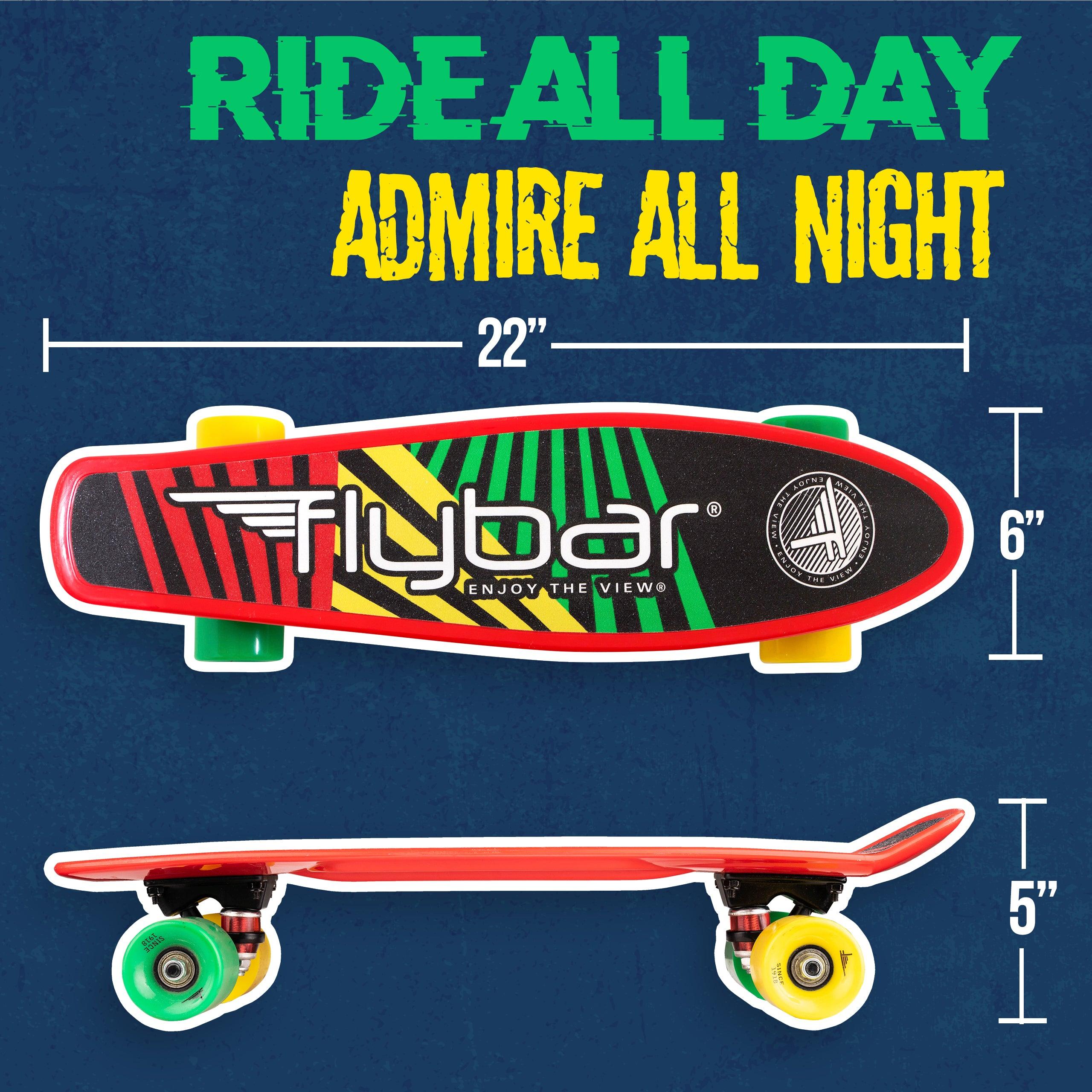 22" Grip Tape Plastic Complete Skateboard - Flybar1