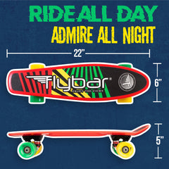 22" Grip Tape Plastic Complete Skateboard - Flybar1