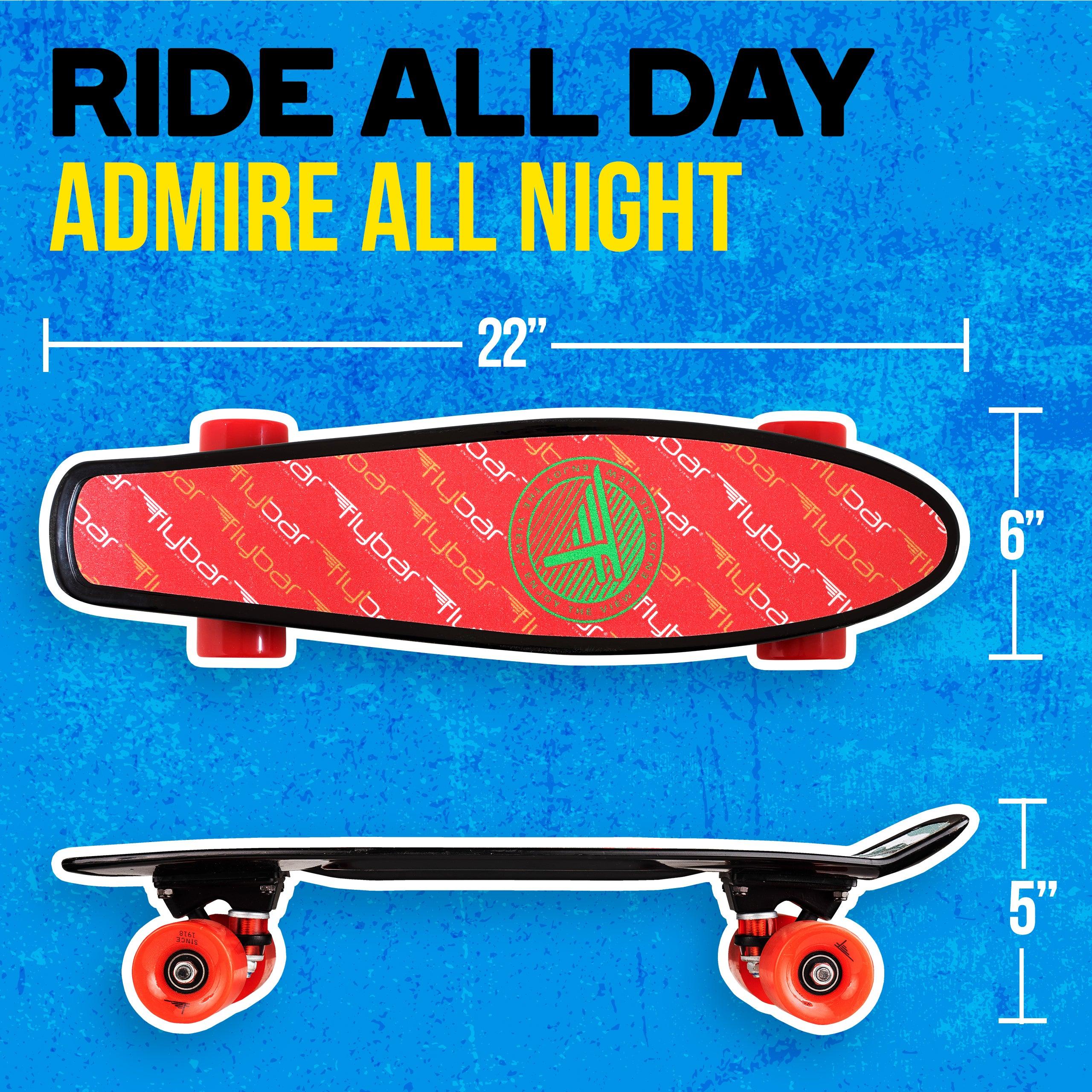 22" Grip Tape Plastic Complete Skateboard - Flybar1