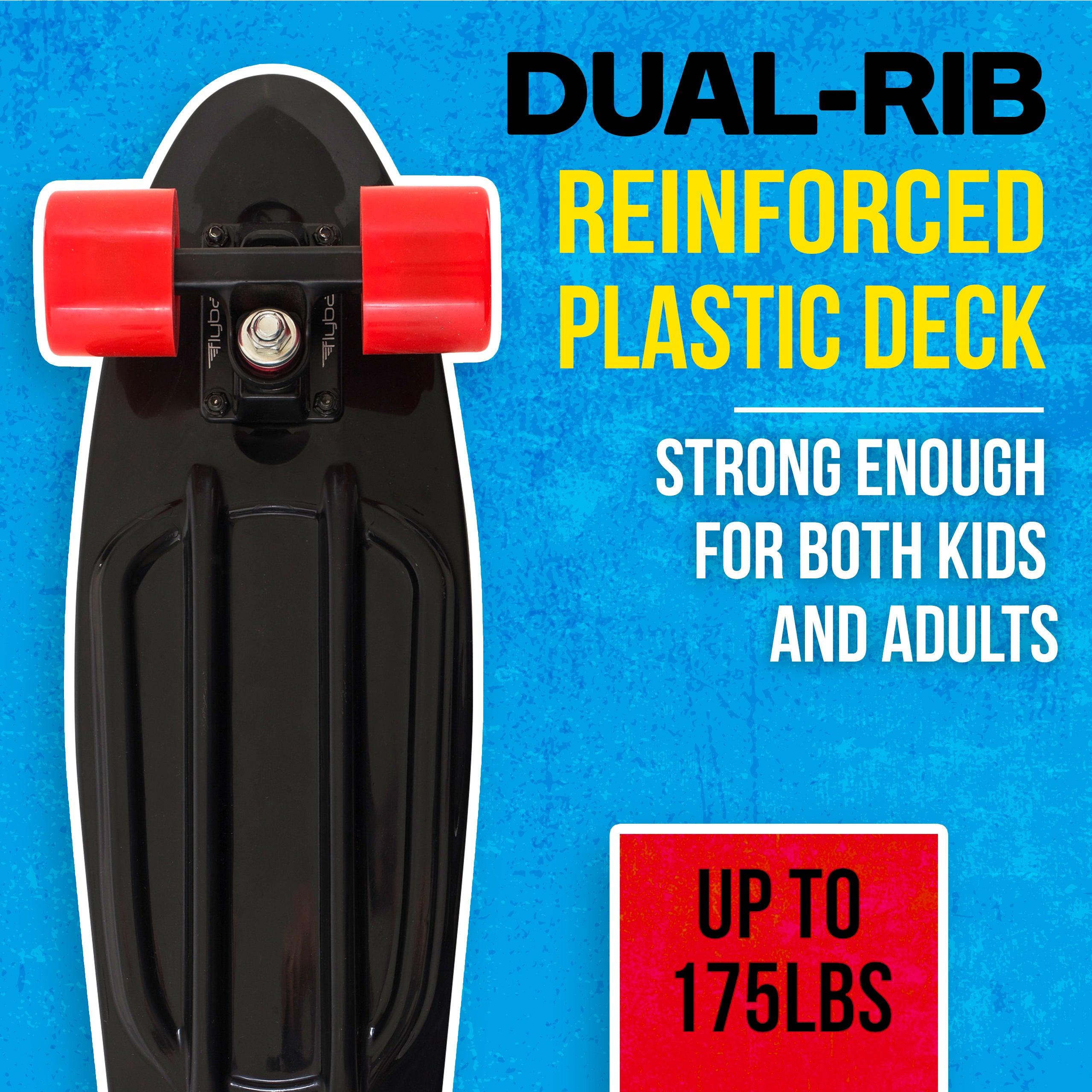 22" Grip Tape Plastic Complete Skateboard - Flybar1
