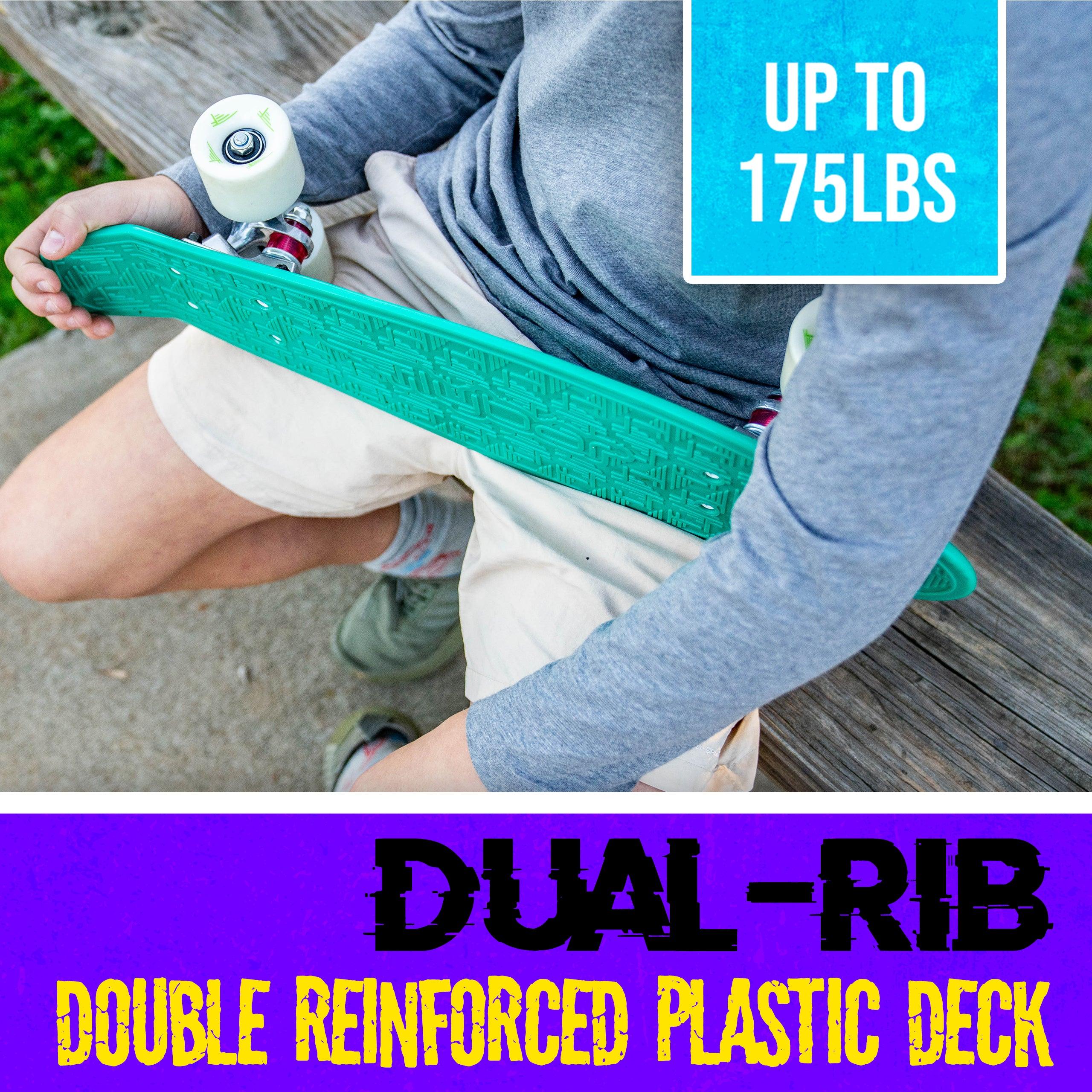 22" Grip Tape Plastic Complete Skateboard - Flybar1