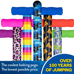 Flybar Foam Jolt Pogo Stick for Kids Ages 6+, 4 to 8 Pounds, Perfect for Beginners (Blue Camo) - Flybar1