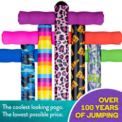 Flybar Foam Jolt Pogo Stick for Kids Ages 6+, 4 to 8 Pounds, Perfect for Beginners (Blue Camo) - Flybar1