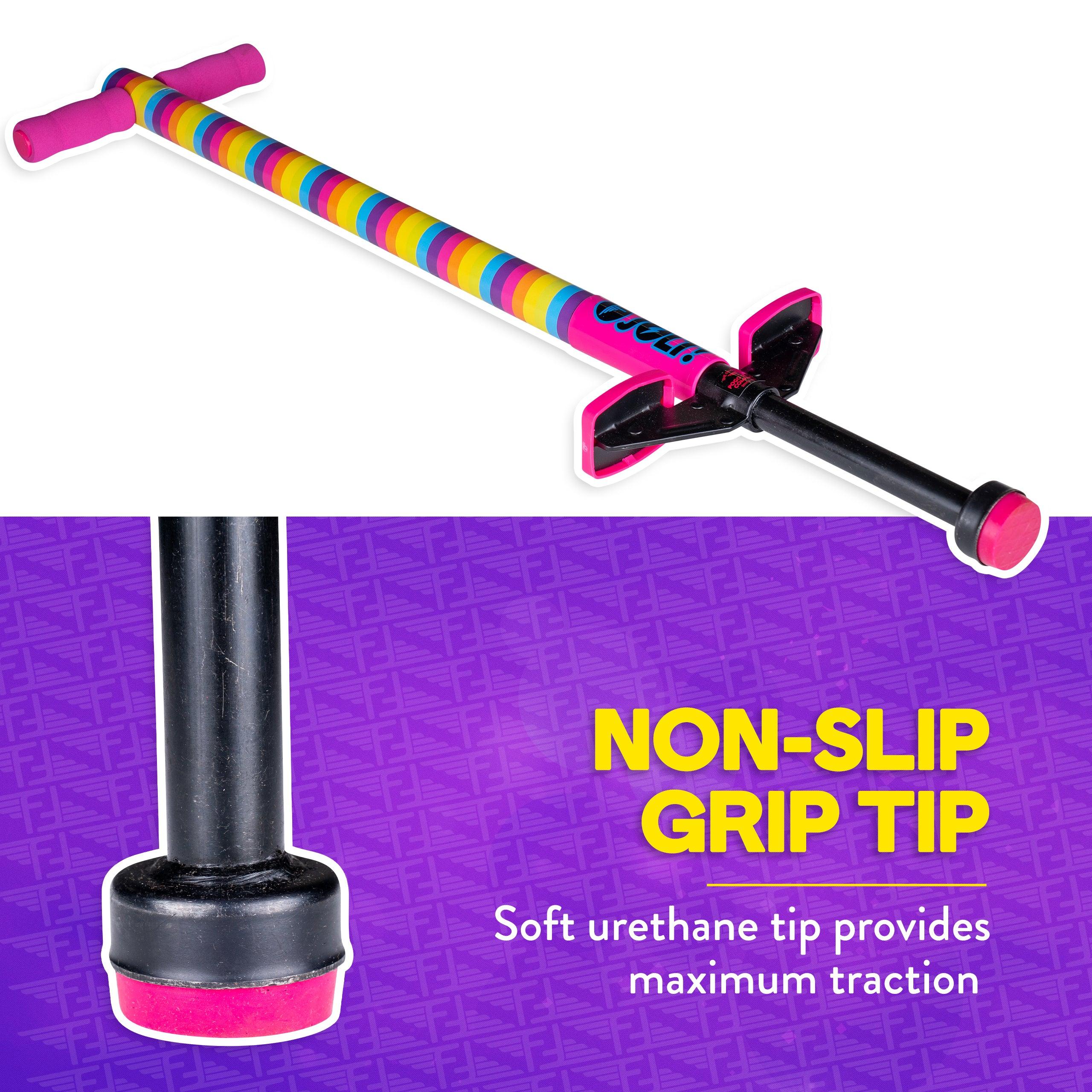 Flybar Foam Jolt Pogo Stick for Kids Ages 6+, 4 to 8 Pounds, Perfect for Beginners (Blue Camo) - Flybar1