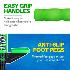 Flybar Foam Jolt Pogo Stick for Kids Ages 6+, 4 to 8 Pounds, Perfect for Beginners (Blue Camo) - Flybar1