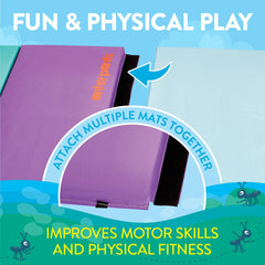 Antsy Pants Tumble Mat for Kids Gymnastics, Training, Home Exercise - Flybar1