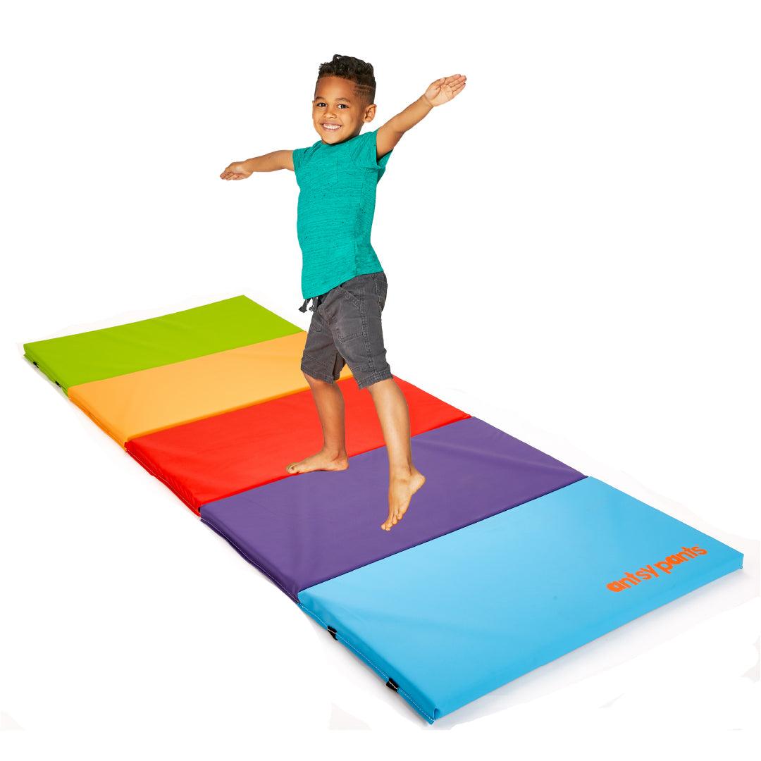 Antsy Pants Kids Tumble Mat for Gymnastics Training - Vibrant
