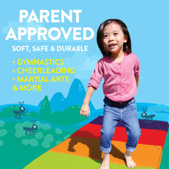 Antsy Pants Tumble Mat for Kids Gymnastics, Training, Home Exercise - Flybar1