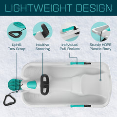 Gizmo Riders Nebula Snow Sled for Kids, Ages 3+