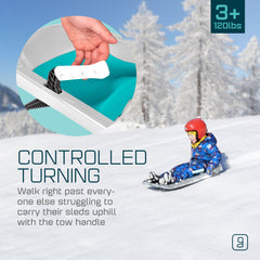 Gizmo Riders Tron Bobsled for Kids, Ages 3+, Max 120lbs