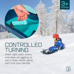 Gizmo Riders Tron Bobsled for Kids, Ages 3+, Max 120lbs