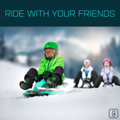 Gizmo Riders Nimbus 2-Person Go Kart Style Racing Bobsled, Ages 3+