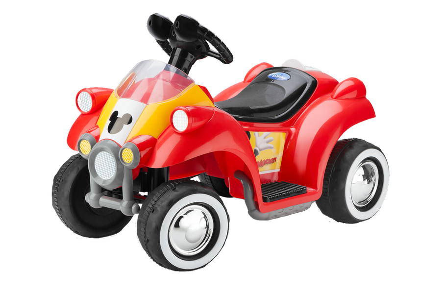 Mickey Mouse Hot Rod Ride On Quad for Toddler Kid Trax Flybar