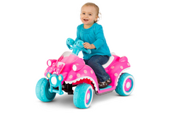 6V Minnie Mouse Quad Hot pink