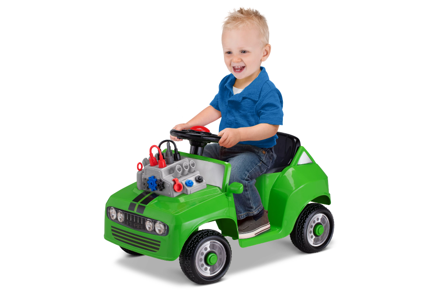 6V KT Fix & Ride Car Quad Green