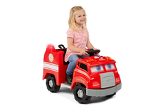 6V KT Interactive Fire Truck Red